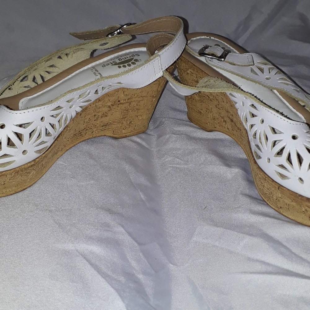 Spring Step White Shoes Made In Italy - Picture 5 of 7